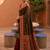 dark mahendi color soft silk blend fabric woven designer ethnic partywear saree
