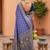 lavender color soft silk blend fabric woven designer ethnic partywear saree