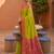 perrot green color soft silk blend fabric woven designer ethnic partywear saree