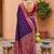 purple color soft silk blend fabric woven designer ethnic partywear saree