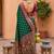 rama color soft silk blend fabric woven designer ethnic partywear saree