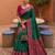 rama color soft silk blend fabric woven designer ethnic partywear saree