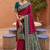 pink color soft silk blend fabric woven designer ethnic partywear saree