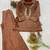 brown color embroidered and beads wrok silk blend salwar suit