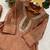 brown color embroidered and beads wrok silk blend salwar suit