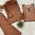 brown color embroidered and beads wrok silk blend salwar suit