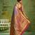 lavender color kanjivaram silk blend woven designer ethnic partywear saree