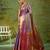 lavender color kanjivaram silk blend woven designer ethnic partywear saree
