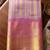 lavender color kanjivaram silk blend woven designer ethnic partywear saree