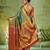 rama green color kanjivaram silk blend woven designer ethnic partywear saree