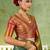 rama green color kanjivaram silk blend woven designer ethnic partywear saree