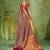 purple color kanjivaram silk blend woven designer ethnic partywear saree