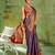 royal blue color kanjivaram silk blend woven designer ethnic partywear saree