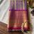 royal blue color kanjivaram silk blend woven designer ethnic partywear saree
