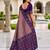 purple color smart and rich woven meenakari jacquard designer patola silk blend saree