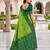 green color smart and rich woven meenakari jacquard designer patola silk blend saree
