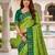 green color smart and rich woven meenakari jacquard designer patola silk blend saree