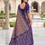 violet color smart and rich woven meenakari jacquard designer patola silk blend saree