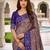 violet color smart and rich woven meenakari jacquard designer patola silk blend saree