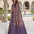 violet color smart and rich woven meenakari jacquard designer patola silk blend saree