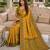 yellow color smart and rich woven meenakari jacquard designer patola silk blend saree