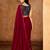 red color smart solid designer fancy ethnic partywear saree