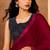 red color smart solid designer fancy ethnic partywear saree