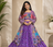 Purple Beautiful Digital Print & Mirror Work Cottton Navratri Lahenga Choli Set