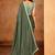 green color smart solid designer fancy ethnic partywear saree