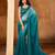 blue color smart solid designer fancy ethnic partywear saree