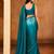 blue color smart solid designer fancy ethnic partywear saree