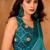 blue color smart solid designer fancy ethnic partywear saree