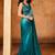 blue color smart solid designer fancy ethnic partywear saree