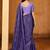 lavender color smart solid designer fancy ethnic partywear saree