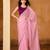 pink color smart solid designer fancy ethnic partywear saree