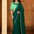 teal green color smart solid designer fancy ethnic partywear saree