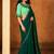 teal green color smart solid designer fancy ethnic partywear saree