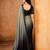 black and grey color smart solid designer fancy ethnic partywear saree