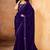 purple color smart solid designer fancy ethnic partywear saree