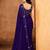 purple color smart solid designer fancy ethnic partywear saree