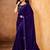 purple color smart solid designer fancy ethnic partywear saree