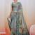 Blue color kanjivaram silk blend saree for fancy sophisticated saree
