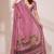 Pink color kanjivaram silk blend saree for fancy sophisticated saree