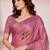 Pink color kanjivaram silk blend saree for fancy sophisticated saree