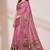 Pink color kanjivaram silk blend saree for fancy sophisticated saree