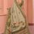 Beige color kanjivaram silk blend saree for fancy sophisticated saree
