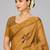 Mustard color kanjivaram silk blend saree for fancy sophisticated saree