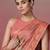 Rose pink color kanjivaram silk blend saree for fancy sophisticated saree