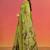 Olive color kanjivaram silk blend saree for fancy sophisticated saree