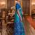 sky blue color smart soft silk blend designer ethnic partywear saree